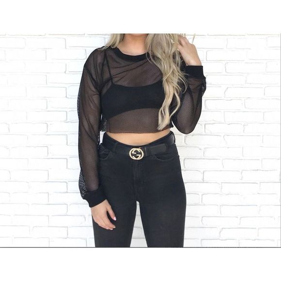 Track + Field Mesh Long Sleeve Top - Picture 1 of 5